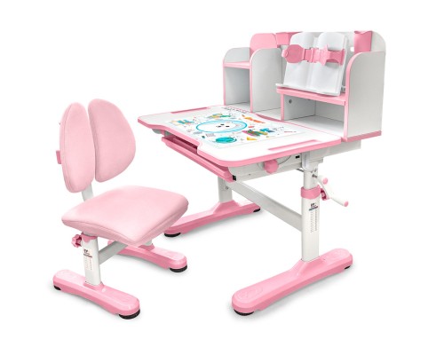 Парта зі стільцем Evo-kids Panda pink (BD-28 PN)