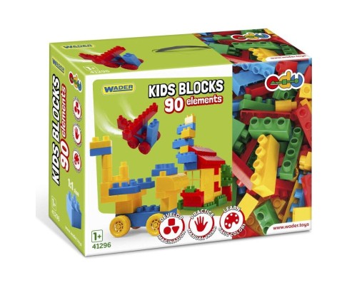 Конструктор Wader Kids Blocks 90 елементів (41296)