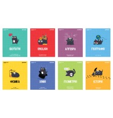 Зошит Kite набір предметних Cat 48 аркушів 8 шт (K23-240-17-24)