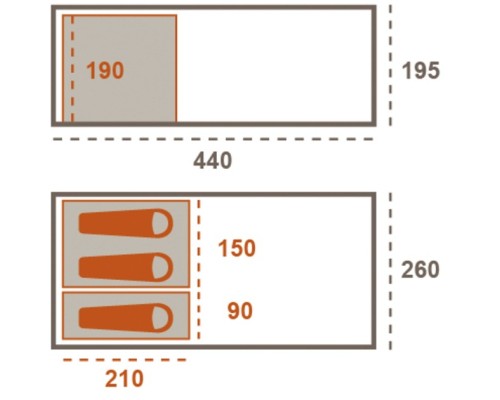 Намет Grand Canyon Helena 3 Mojave Desert (330030)