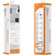 Мережевий фільтр живлення LDNIO SC10610, 5роз + 3USB (SC10610)