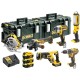 Набір електроіструментів DeWALT 6 од., 3*5Ah, 2 кейси TOUGH SYSTEM (DCK623P3)