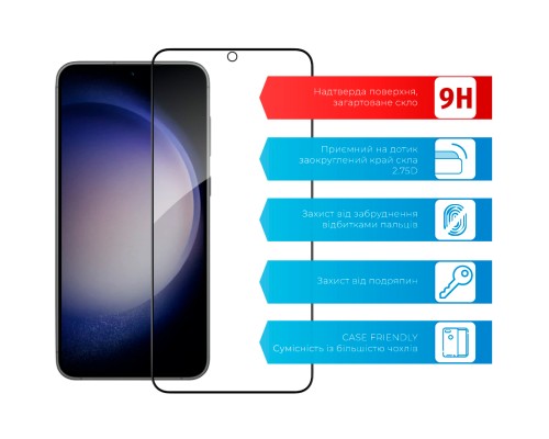 Скло захисне ACCLAB Full Glue Samsung S23 (1283126559624)