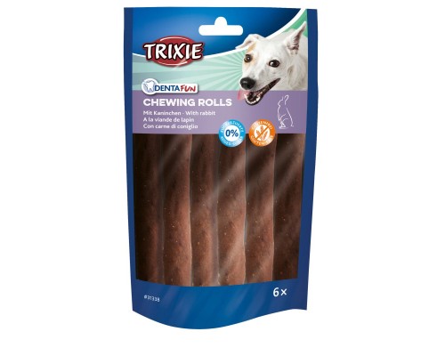 Ласощі для собак Trixie Denta Fun для чищення зубів з кроликом 70 г/6 шт (4011905313382)