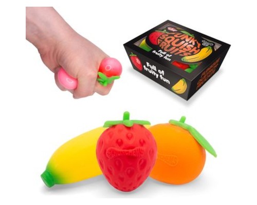 Антистрес Tobar Сквіш Фрукти, 3 в наборі (38517)