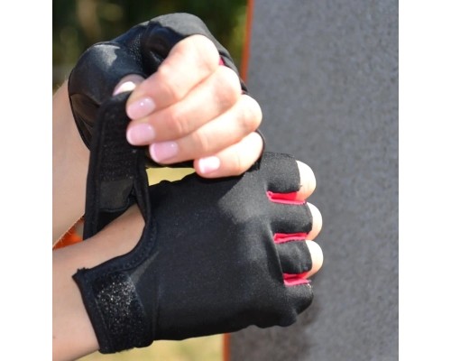 Рукавички для фітнесу MadMax MFG-251 Rainbow Rubine Red L (MFG-251-RED_L)