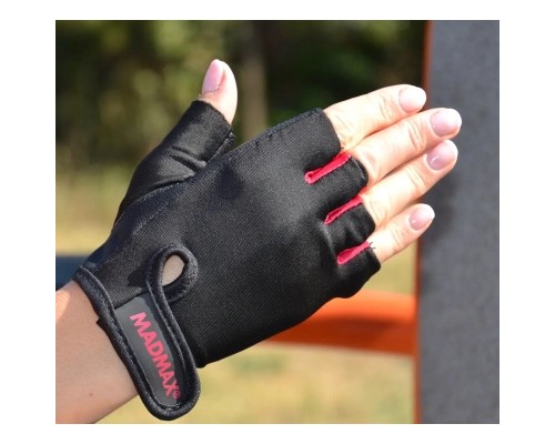 Рукавички для фітнесу MadMax MFG-251 Rainbow Rubine Red L (MFG-251-RED_L)