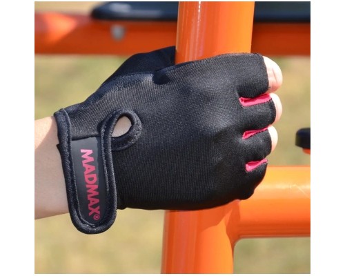 Рукавички для фітнесу MadMax MFG-251 Rainbow Rubine Red L (MFG-251-RED_L)