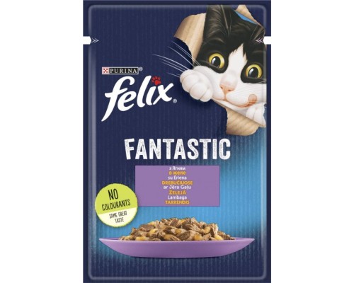 Вологий корм для кішок Purina Felix Fantastic з ягням у желе 85 г (7613039838969) Вологий корм для кішок Purina Felix Fantastic з ягням у желе 85 г (7613039838969)