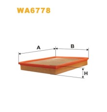 Повітряний фільтр для автомобіля Wixfiltron WA6778