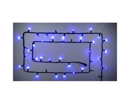 Гірлянда Delux String 100LED IP44 EN 10 м Синій/чорний (90016605)