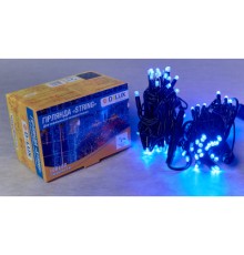 Гірлянда Delux String 100LED IP44 EN 10 м Синій/чорний (90016605)