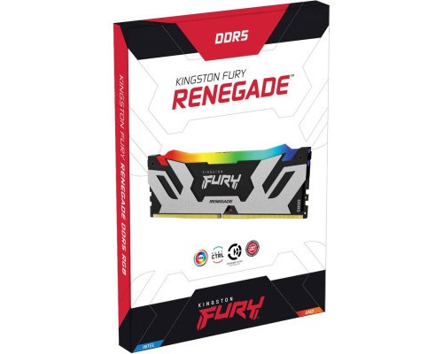Модуль пам'яті для комп'ютера DDR5 32GB 6400 MHz Renegade RGB XMP Kingston Fury (ex.HyperX) (KF564C32RSA-32)