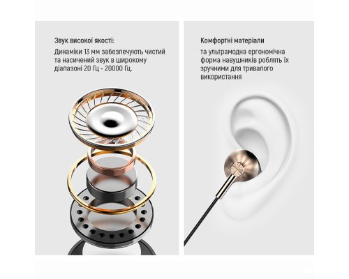 Навушники ColorWay Slim 3.5 mm Wired Earphone Blast 2 Black (CW-WD02BK)