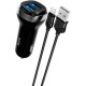 Зарядний пристрій HOCO Z40 charger set (iP) 2xUSB Black (6931474739674)