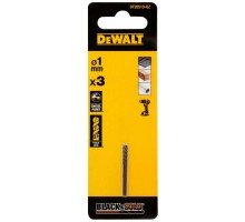 Свердло DeWALT по металу Black & Gold, HSS-G, 1 х 34 х 12 мм, 3 шт. (DT20510)