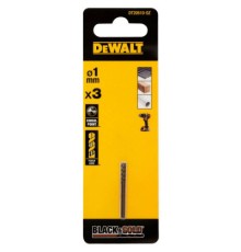Свердло DeWALT по металу Black & Gold, HSS-G, 1 х 34 х 12 мм, 3 шт. (DT20510)