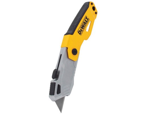 Ніж монтажний DeWALT складаний з висувним трапецеподібним лезом, 160мм, 3 леза (DWHT10261-0)