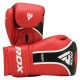 Боксерські рукавички RDX Aura Plus T-17 Red/Black 14 унцій (BGR-T17RB-14OZ+)
