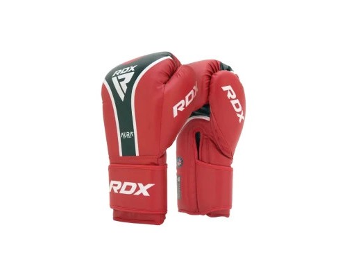 Боксерські рукавички RDX Aura Plus T-17 Red/Black 14 унцій (BGR-T17RB-14OZ+)