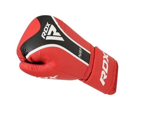 Боксерські рукавички RDX Aura Plus T-17 Red/Black 14 унцій (BGR-T17RB-14OZ+)
