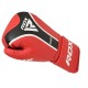 Боксерські рукавички RDX Aura Plus T-17 Red/Black 14 унцій (BGR-T17RB-14OZ+)