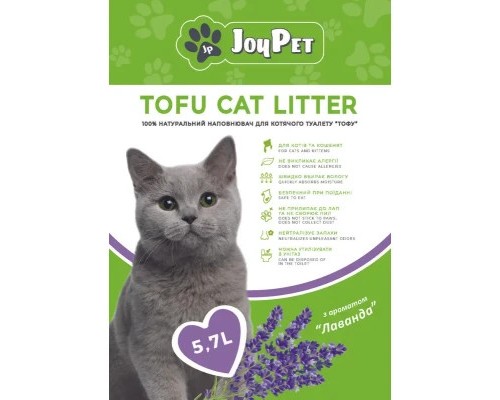 Наповнювач для туалету JOYPET TOFU Лаванда 5.7 л (JPTF57)