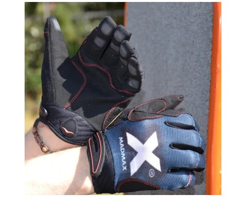 Рукавички для фітнесу MadMax MXG-102 X Gloves Black/Grey/White S (MXG-102-GRY_S)