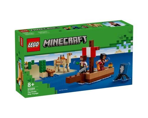 Конструктор LEGO Minecraft Подорож на піратському кораблі (21259-)