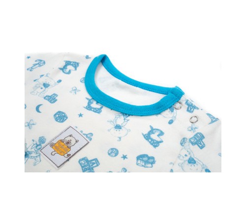 Боді дитяче Breeze з довгим рукавом (1027-74-creamblue)