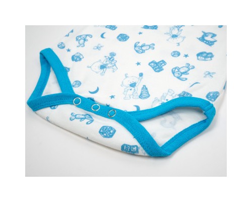 Боді дитяче Breeze з довгим рукавом (1027-74-creamblue)