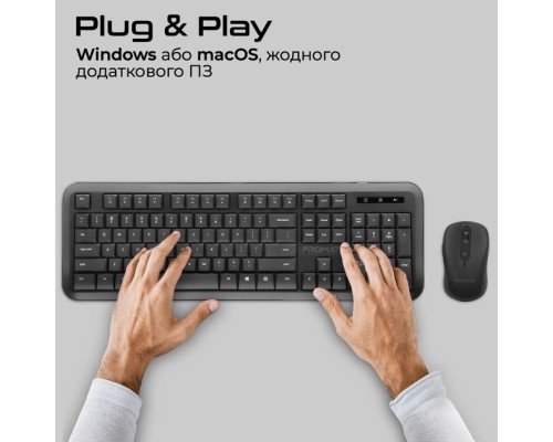 Комплект Promate ProCombo-6 Wireless Black (procombo-6)