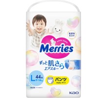 Підгузки Merries Трусики Super Jumbo L (9-14 кг) 44 шт. (4901301425874)