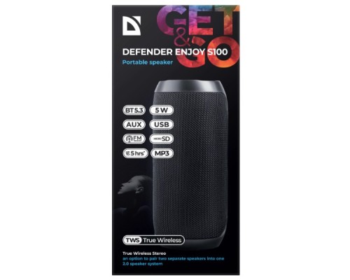Акустична система Defender Enjoy S100 Bluetooth Black (65101) 