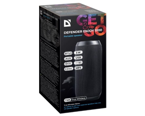 Акустична система Defender Enjoy S100 Bluetooth Black (65101) 