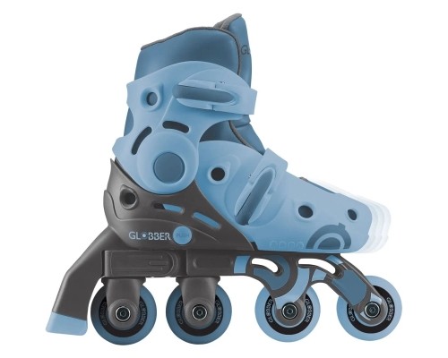 Роликові ковзани Globber 2в1 сіро-сині р.26-29, до 20кг, 3+ (780-200)
