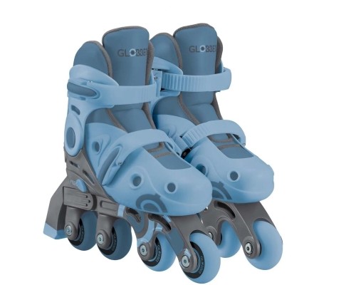 Роликові ковзани Globber 2в1 сіро-сині р.26-29, до 20кг, 3+ (780-200)
