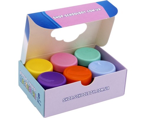 Гуашеві фарби Школярик Пастельні 6 кольорів (301121001-UA)