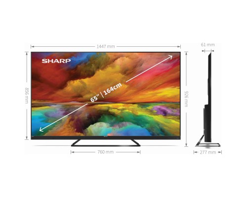 Телевізор Sharp C65EQ3E (4T-C65EQ3EM2AG)