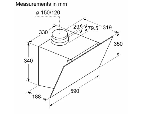 Витяжка кухонна Bosch DWK63PJ20T