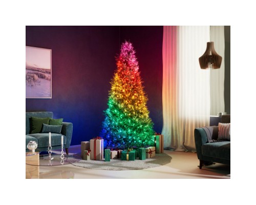 Гірлянда Twinkly Smart LED Strings USB 200 Candle-shaped RGB LEDs, Clear Wire, USB-C 12м (TWKC200RGB-T)