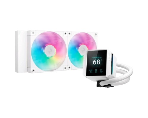 Система рідинного охолодження Deepcool Mystique 240 ARGB White (R-LX240-WHDSNMCP-G-1)