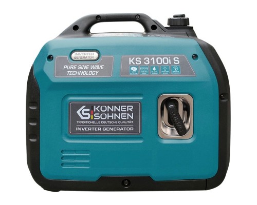 Генератор Konner&Sohnen інверторний KS 3100i S, 230В, 3.1кВт, ручний тартер, 21.5кг (KS3100IS)