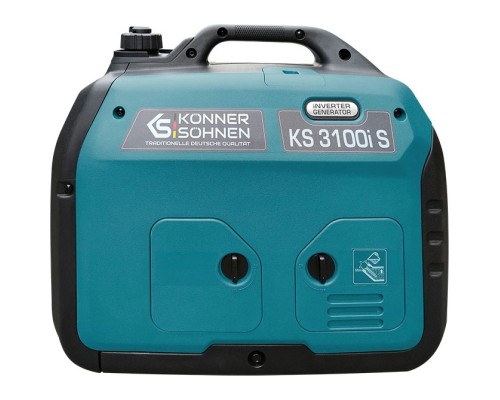 Генератор Konner&Sohnen інверторний KS 3100i S, 230В, 3.1кВт, ручний тартер, 21.5кг (KS3100IS)
