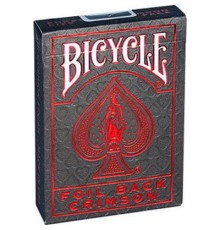 Гральні карти Bicycle Foil Back Crimson (red) (02440)