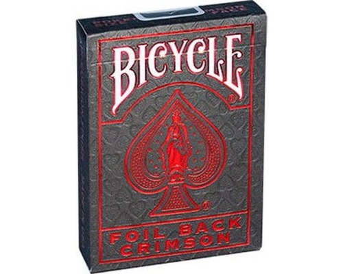 Гральні карти Bicycle Foil Back Crimson (red) (02440)