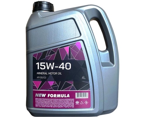 Моторна олива NEW FORMULA 15w-40 (SG/CD) кан. 4л ПЕ (3,6кг) (NF196254)