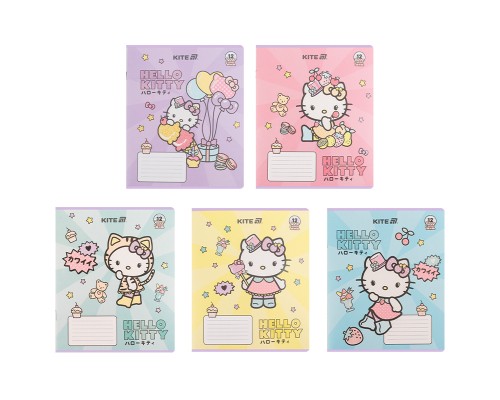 Зошит Kite Hello Kitty, 12 аркушів, лінія (HK25-234-1)