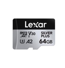 Карта пам'яті Lexar 64GB microSDXC class 10 UHS-I U3 V30 A2 Professional Silver (LMSSIPL064G-BNANG)