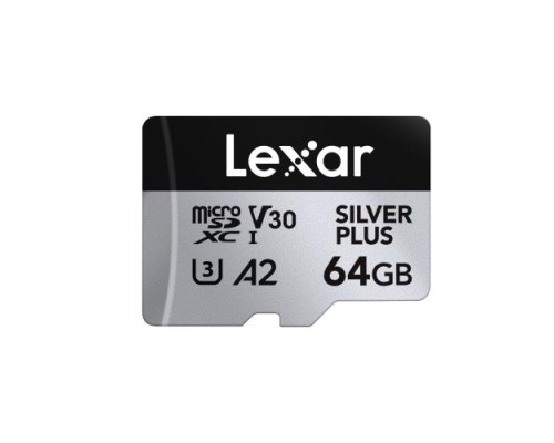 Карта пам'яті Lexar 64GB microSDXC class 10 UHS-I U3 V30 A2 Professional Silver (LMSSIPL064G-BNANG) Карта пам'яті Lexar 64GB microSDXC class 10 UHS-I U3 V30 A2 Professional Silver (LMSSIPL064G-BNANG)